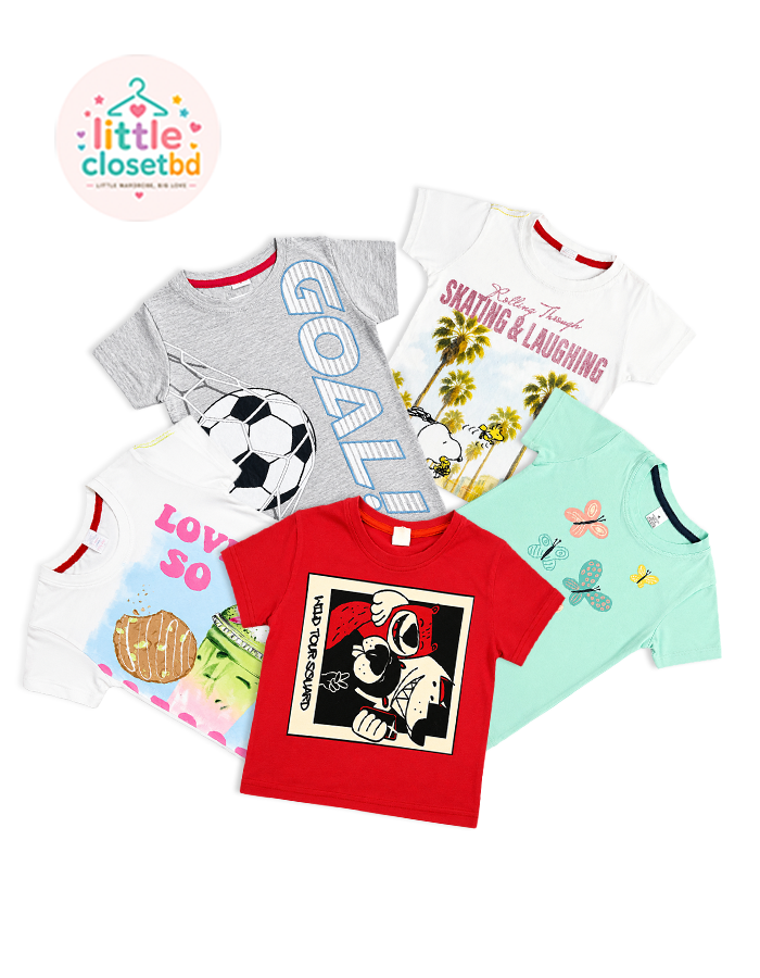 Baby Boys Sleeve T-shirt 5-Piece Combo Set - 6